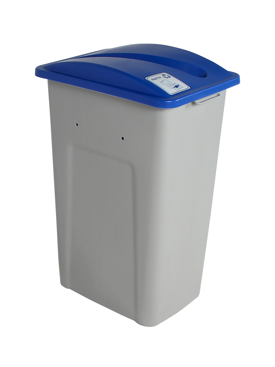 32 Gallon XL Simple Sort Recycling Bin (Paper, Blue Lid)