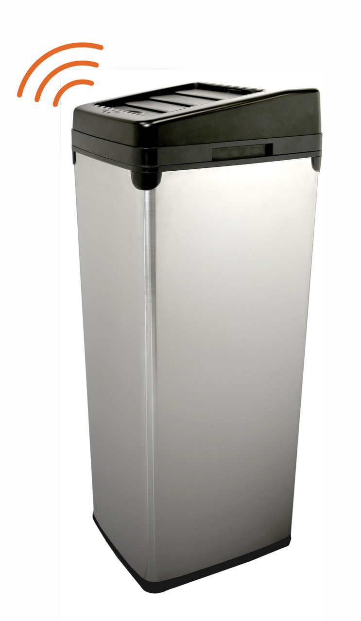 14 Gallon iTouchless Trash Can Stainless Steel SX IT14SC