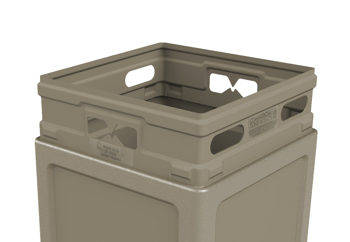 新品 LANE BY BROCHURE garbage 8:31 CAP 42 Gal. Recycling Trash Can with Dome Lid Mixed Opening (4 Colors)