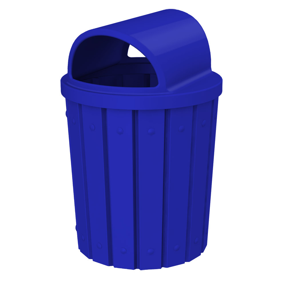 42 Gal. Kolor Can Heavy Duty Hood Top School Trash Can S8283A-00