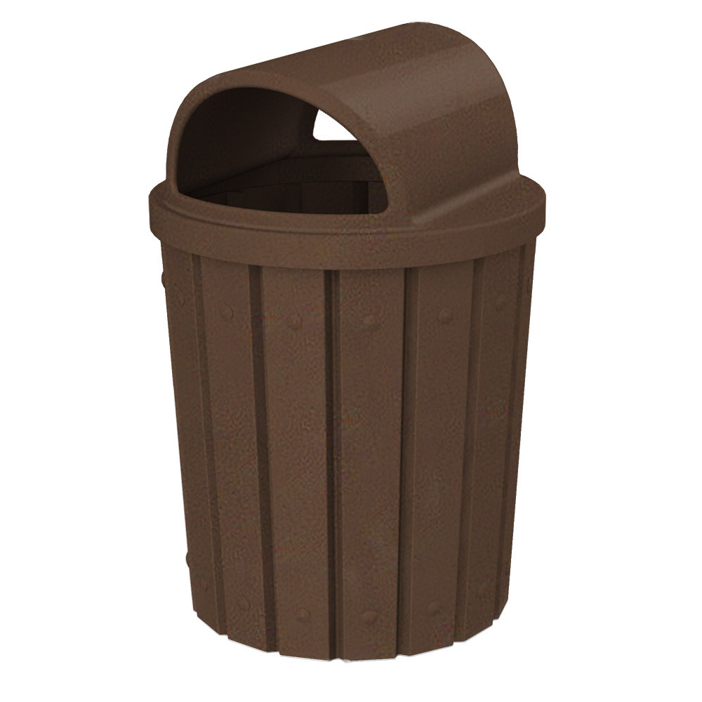 42 Gal. Kolor Can Heavy Duty Hood Top School Trash Can S8283A-00