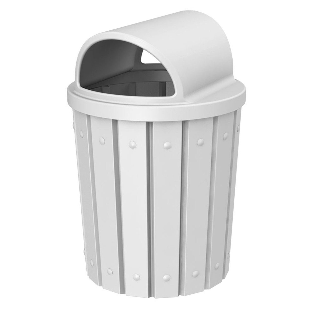 42 Gal. Kolor Can Heavy Duty Hood Top School Trash Can S8283A-00