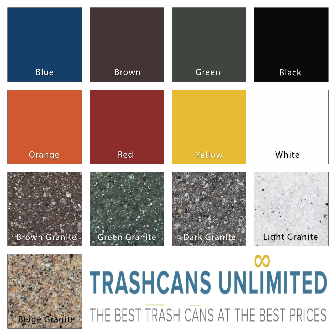 42 Gal. Kolor Can Heavy Duty Hood Top School Trash Can S8283A-00