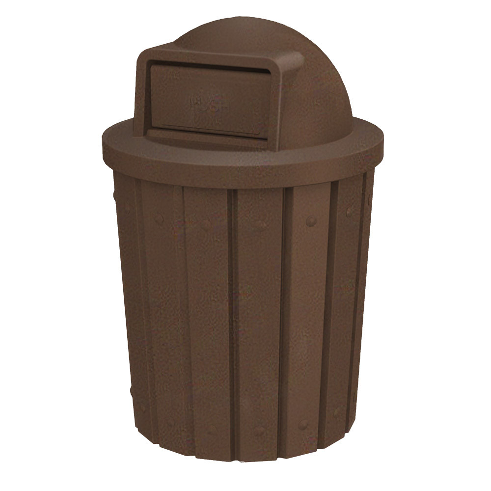 42 Gal. Kolor Can Heavy Duty Push Door Park Trash Can S8281A-00