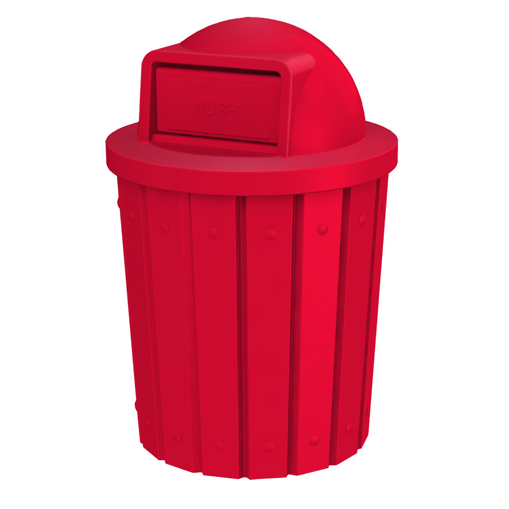 42 Gal. Kolor Can Heavy Duty Push Door Park Trash Can S8281A-00