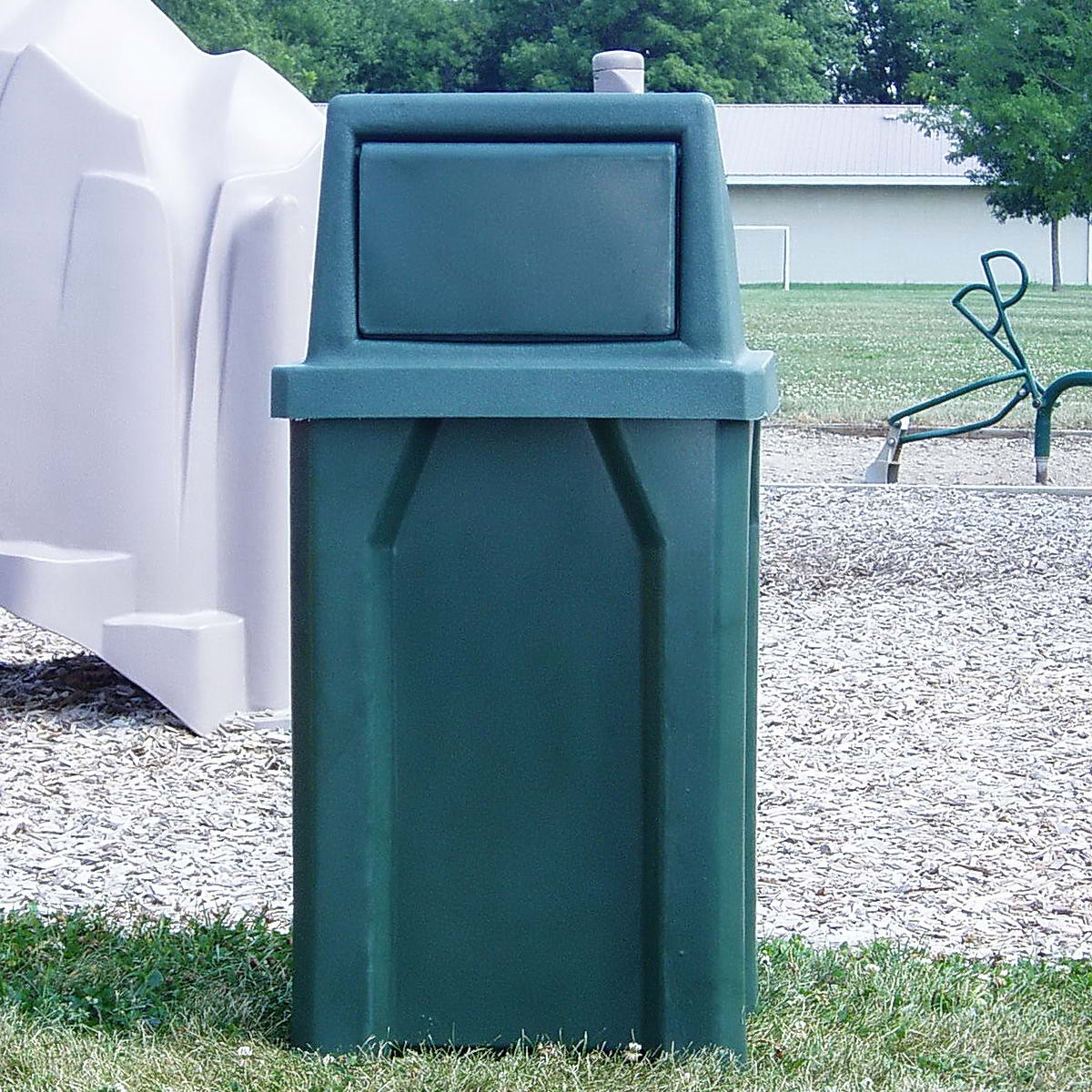 32 Gal. Kolor Can Push Door Trash Can S7801A-00