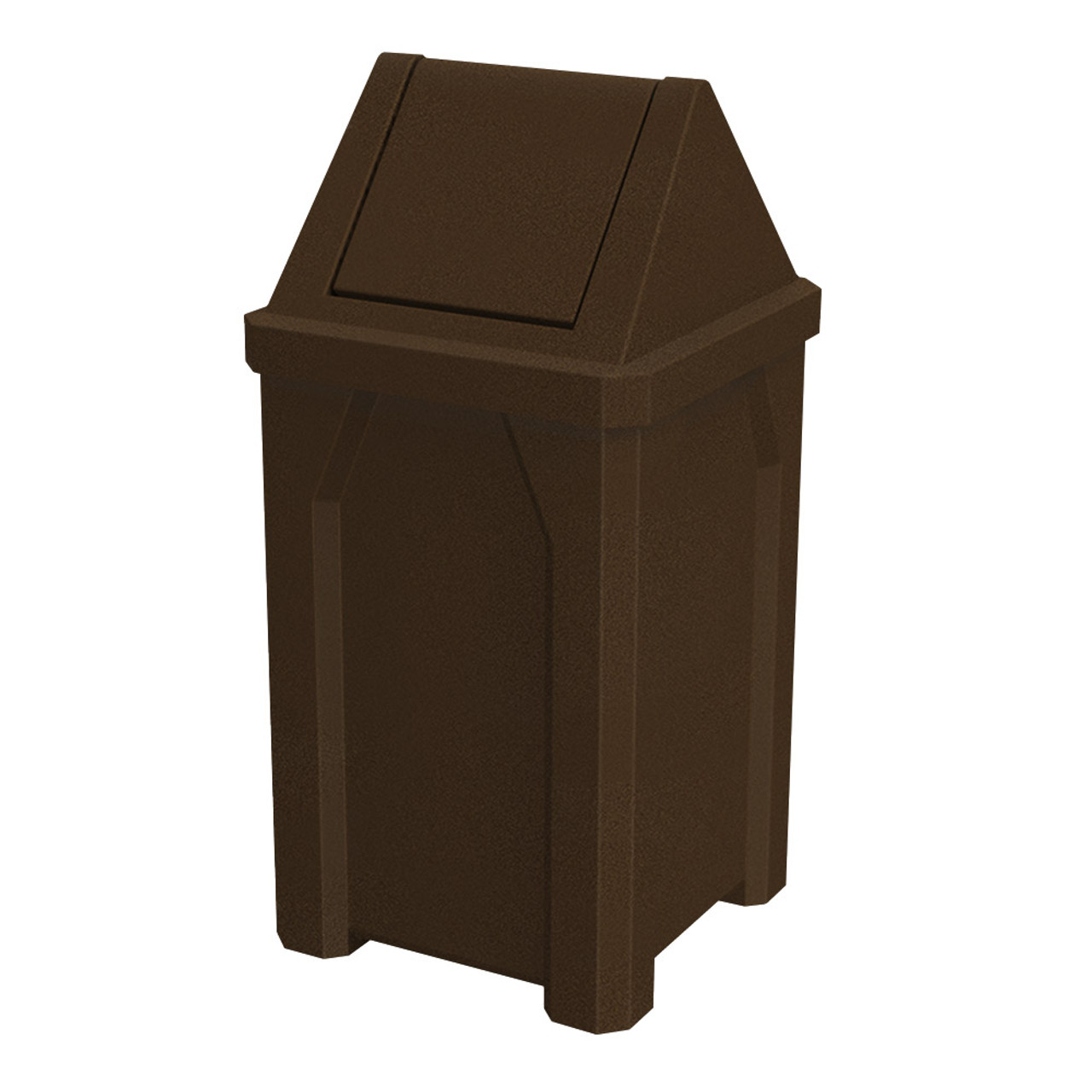 32 Gallon Kolor Can Swing Top Trash Can S7803A-00 BROWN GRANITE