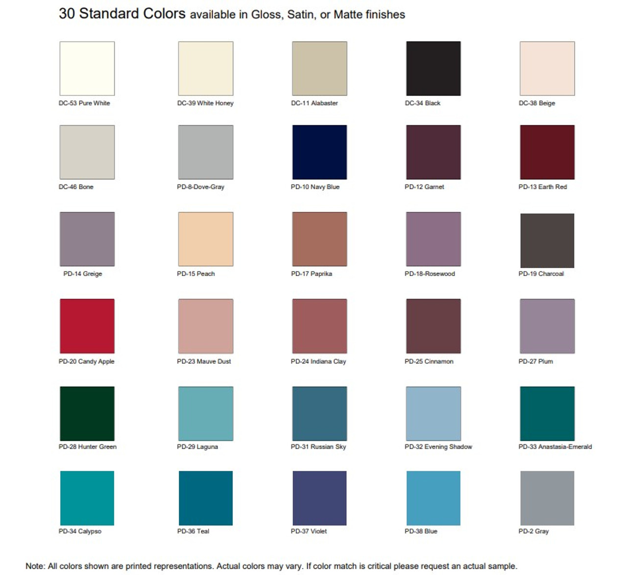 DECORATIVE COLORS
