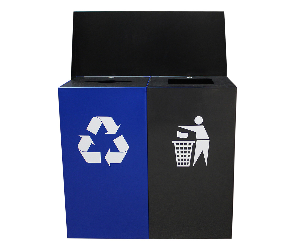 Geocube Double Recycling Center with Message Board