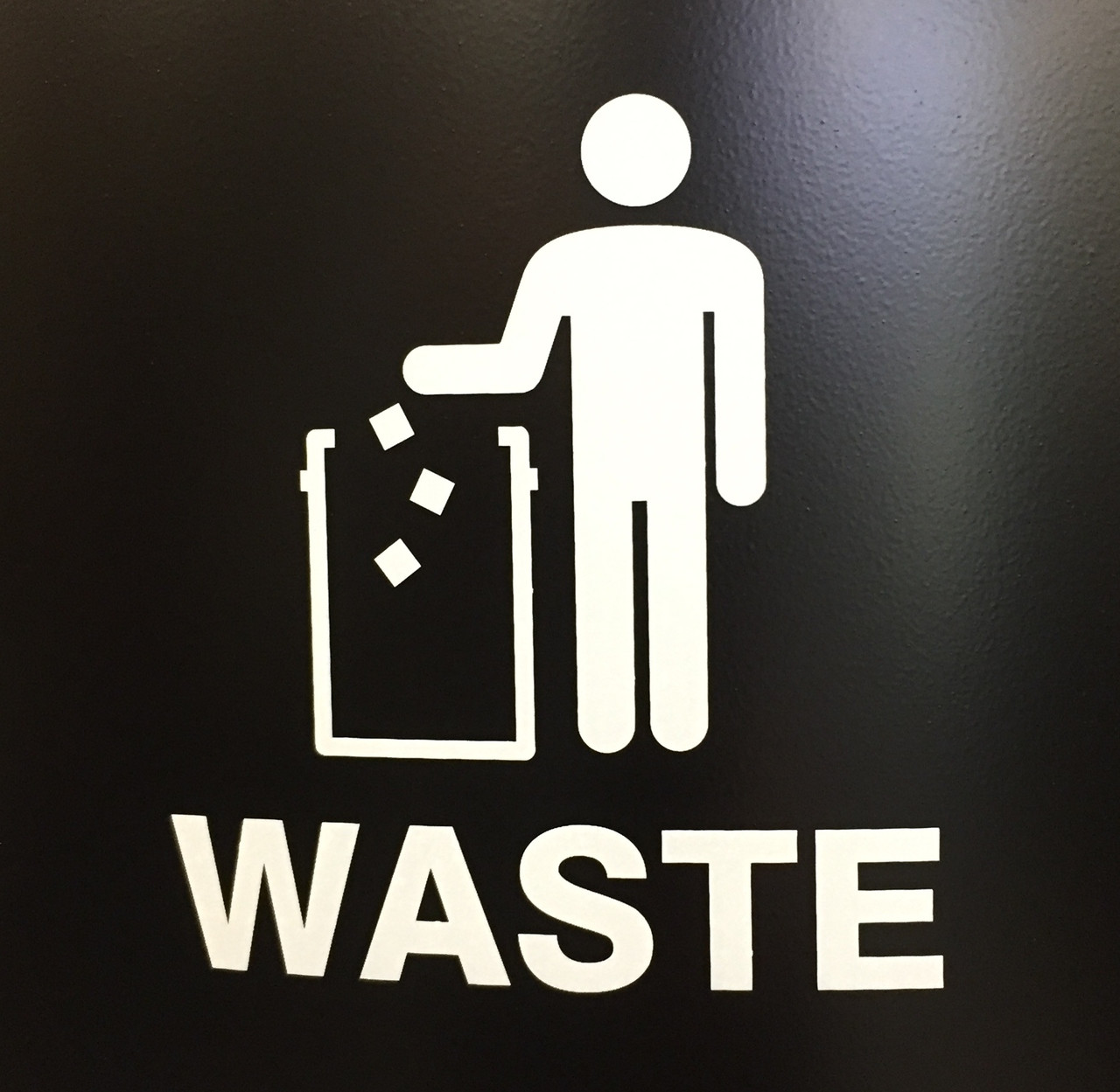 International Tidy Man Waste Decal