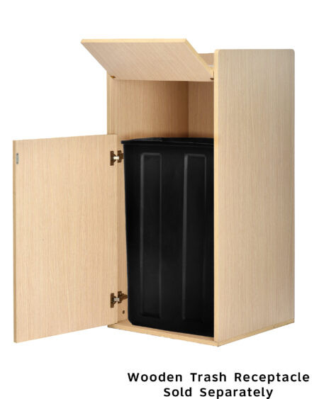 Mahogany 40 Gal. Wood Receptacle Enclosure ALP476-MA