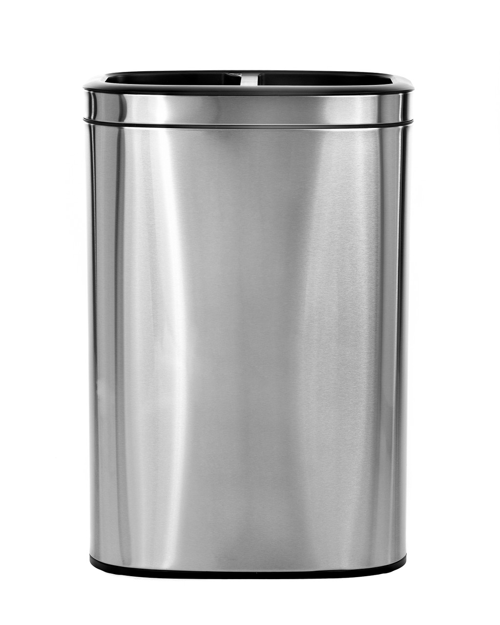 13 Gallon Rectangular Swivel Lid Stainless Trash Can Precision Series 780829