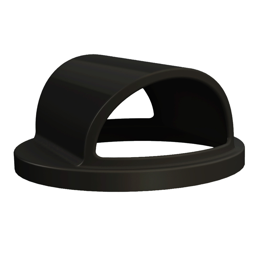 Plastic Trash Can Lid for 55 Gallon Drum Receptacles BLACK