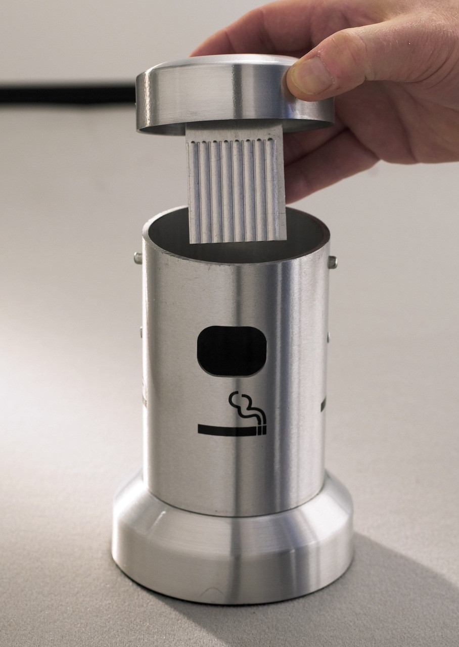 4405 Table Top Metal Deluxe Smokers Cigarette Receptacle Ashtray