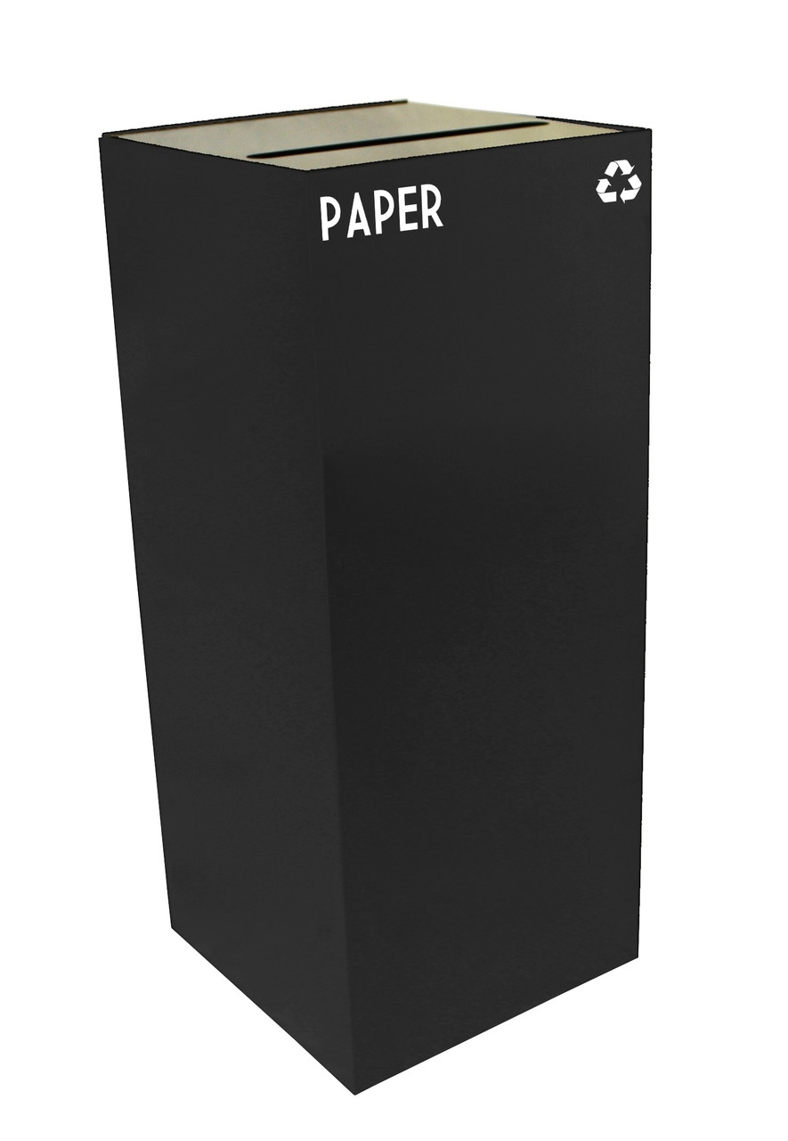 36 Gallon Metal Geocube 36GC0 Recycling Bin Receptacle (5 Colors) for Paper