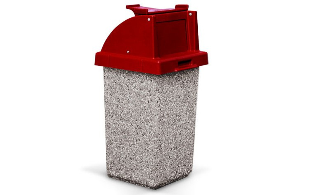 Hexagon Trash Can, 30 Gallon Plastic Garbage Can