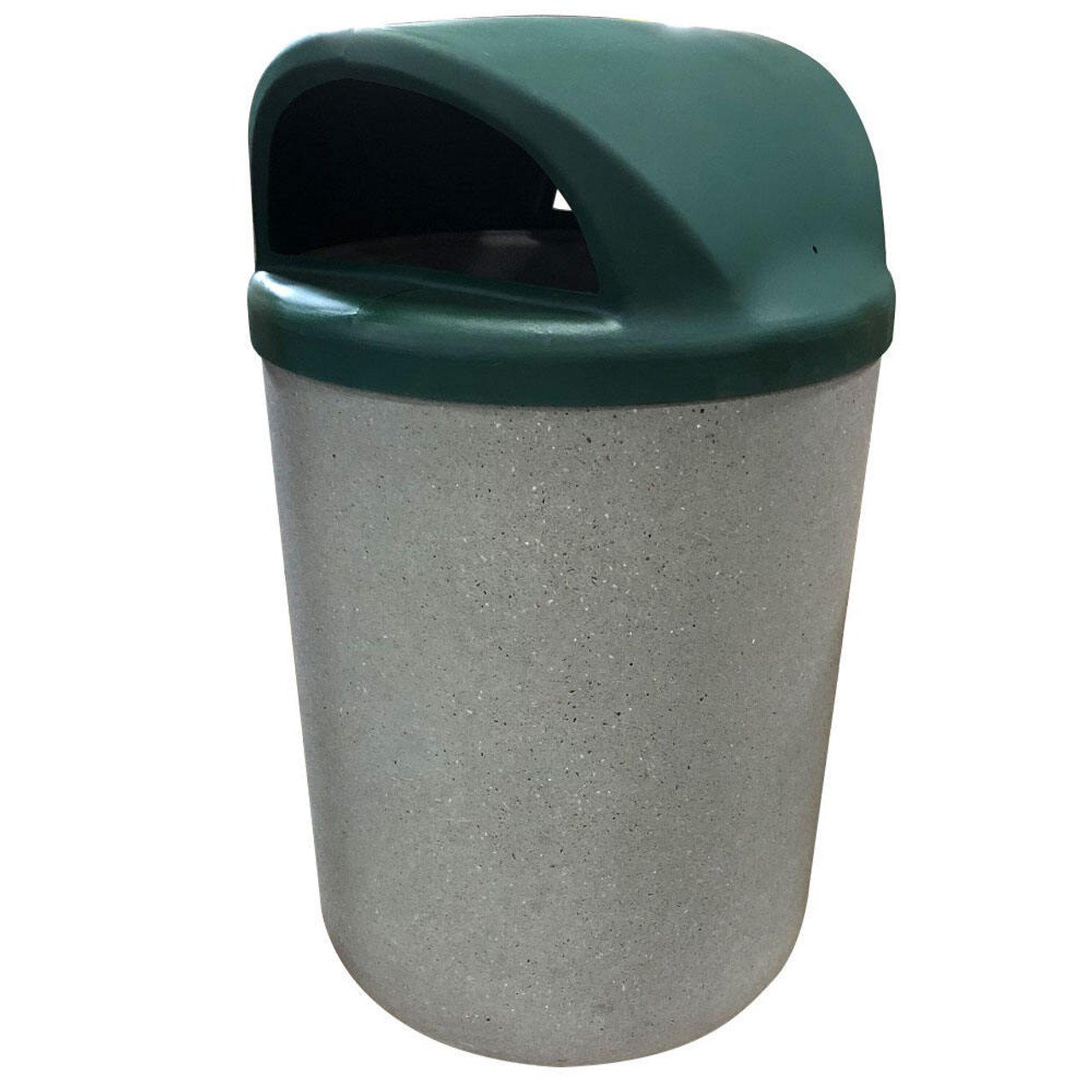 30 Gal. Concrete Push Door Top Outdoor Waste Container TF1015