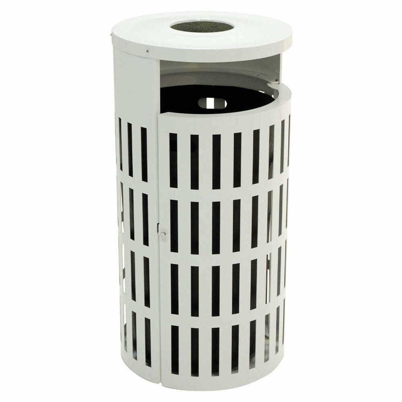 AshTrash Receptacle in White