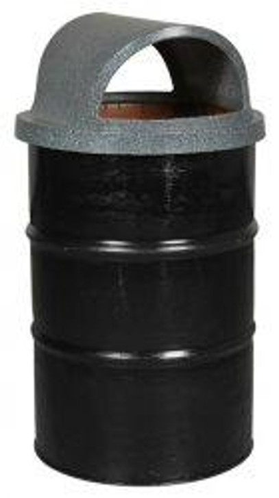 55 Gallon Drum with Lid Park Trash Can