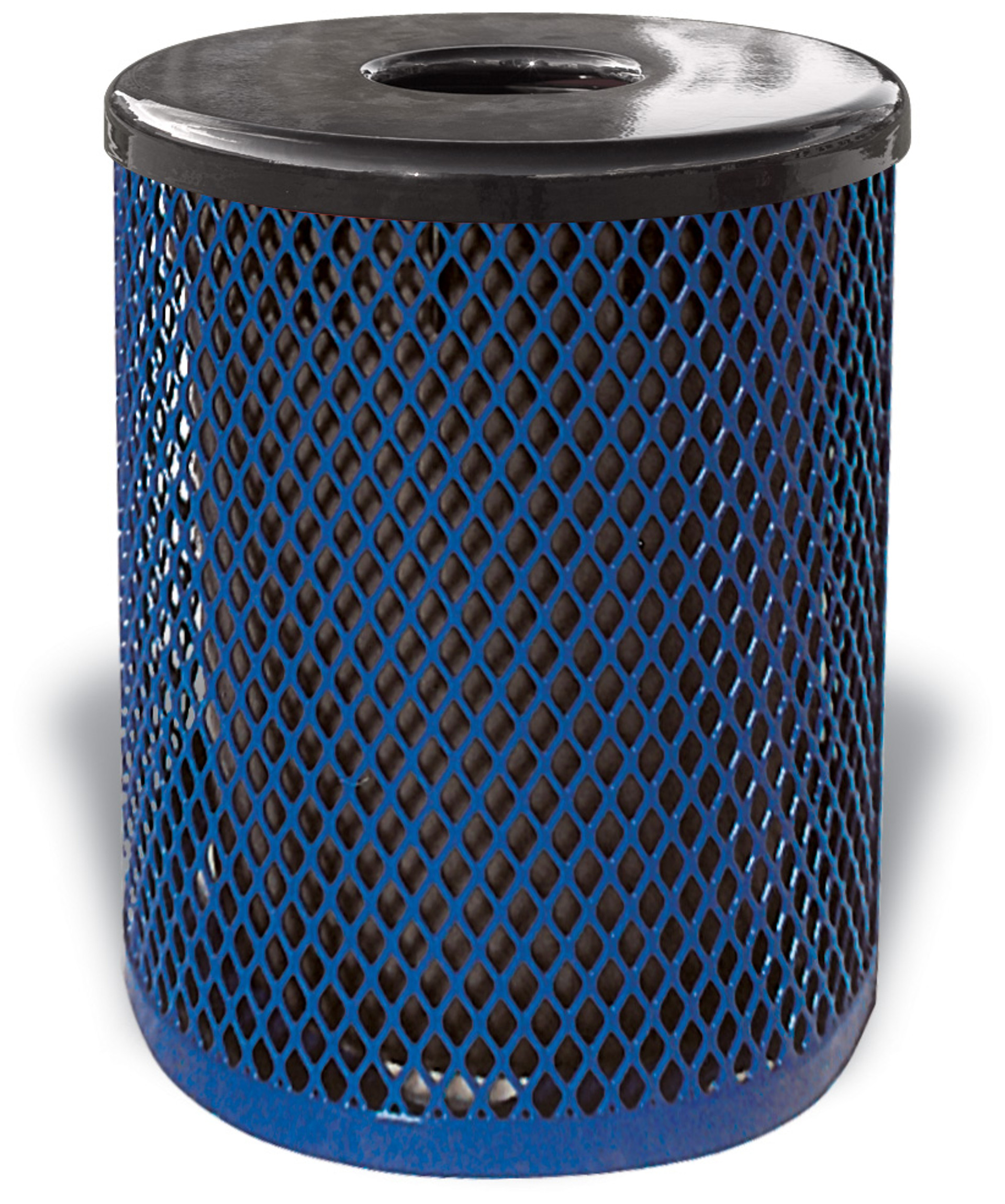 32 Gal. Ultra Site Metal Mesh Street Park Trash Can EX32