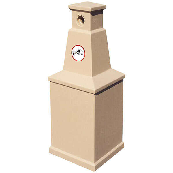 Smokeless Outdoor Ashtray Concrete Smokers Receptacle TF2053