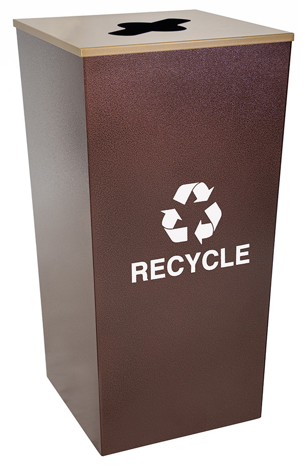 34 Gal. Extra Large Recycling Trash Can RCMTR34 R