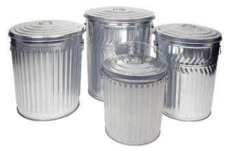 Galvanized Trash Cans: Heavy Duty Metal Garbage Can Galvanized Trash Cans: Heavy Duty Metal Garbage Can
