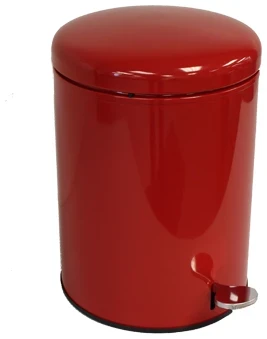 4 Gallon Step Can with Fire Safe Steel Liner Red