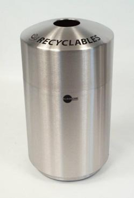 39 Gallon Cleanline Stainless Steel Recycling Container Trash Can 39ES