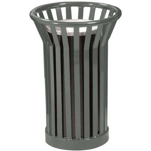 Witt Industries Wydman WC2000 Outdoor Cigarette Ash Waste Receptacle Silver Witt Industries Wydman WC2000 Outdoor Cigarette Ash Waste Receptacle Silver