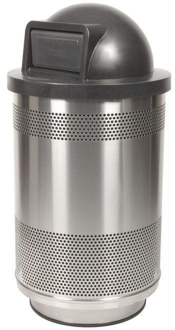 55 Gal. Stadium Series Stainless Steel Trash Container SC55-01-SS