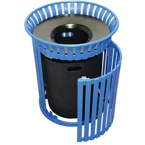 30 Gal. Side Opening Steel Outdoor Waste Receptacle MF3304