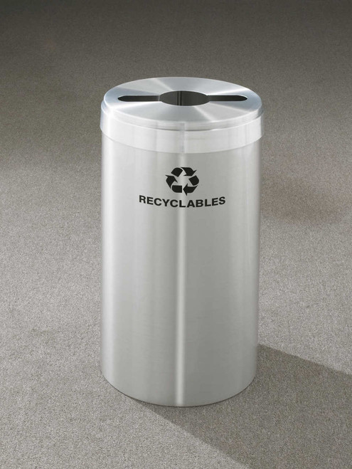 12 Gallon Metal Recycling Trash Can