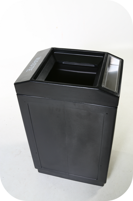 9 Gal. 9.5in. Sq x 17.5in. H. Black Plastic Rigid Liner TF1650