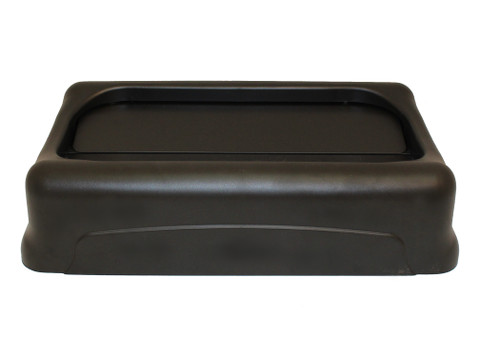 Black Drop Top Lid for Stainless Steel Rectangular Waste Receptacle 70SS