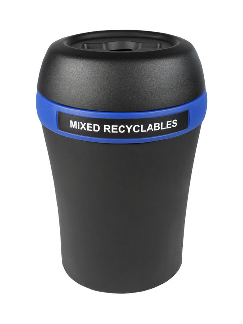 Mixed Recyclables-Black/Blue-Mixed