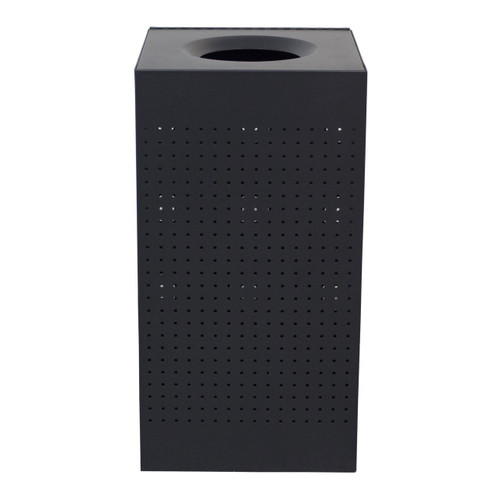 25 Gal. The Celestial CL25-BK Metal Indoor Trash Can Black
