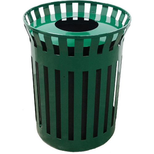 33 Gal. Flat Steel Waste Container with Funnel Top MF3298