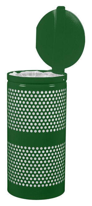 10 Gal. Perforated Covered Trash Can WR-10R CVR