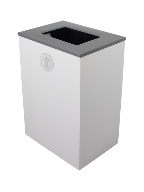 32 Gallon Steel Spectrum Cube XL Trash Can Gray 8107132-4