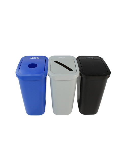 Clean Cubes 30 Gallon Disposable Trash Cans (3-Pack). Reusable Garbage and  Recycling Bins for Parties, Events, and More (Polka Dot - 30 Tall x 14