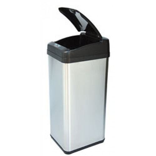 13 Gallon Square Extra Wide Opening Touchless Trash Can IT13MX