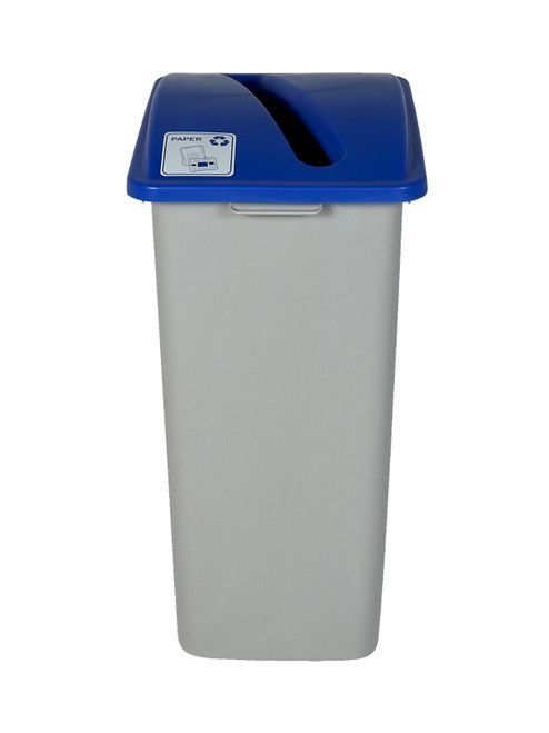 32 Gallon XL Simple Sort Recycling Bin Blue Lid