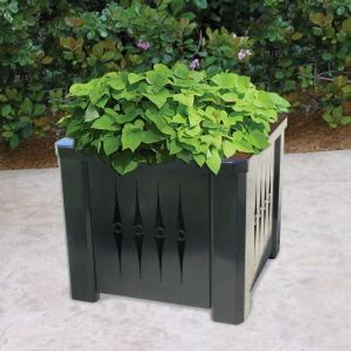 Square Steel Metal Planter with Liner S8060 (5 Styles)