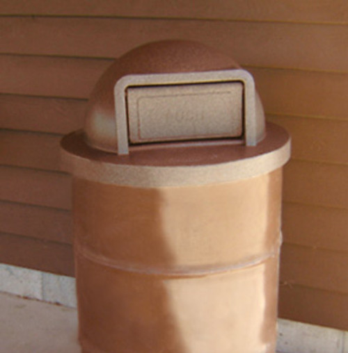 42 Gal. StoneTec Stone Panel Trash Can with Dome Lid 72041199 (6 Colors)