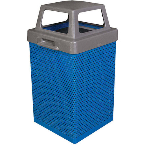 38 Gallon Metal Armor Outdoor Waste Container MF3053