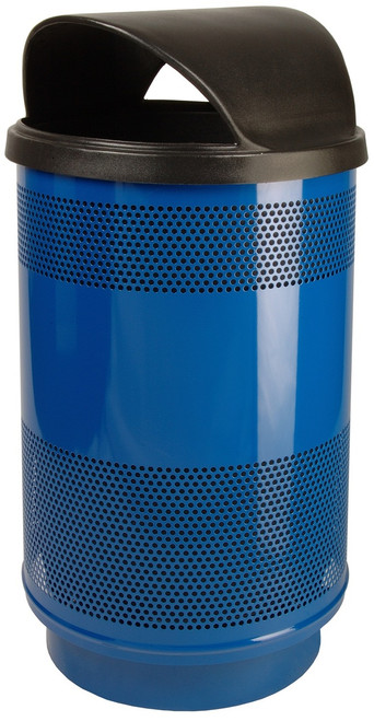 Stadium Series 55 Gallon Painted Stainless Steel Trash Container Hood Top