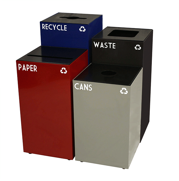 Clean Cubes 30 Gallon Disposable Trash Cans (3-Pack). Reusable Garbage and  Recycling Bins for Parties, Events, and More (Polka Dot - 30 Tall x 14