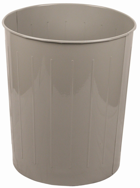 50 Quart Witt Industries Round Metal Wastebasket Case of 3