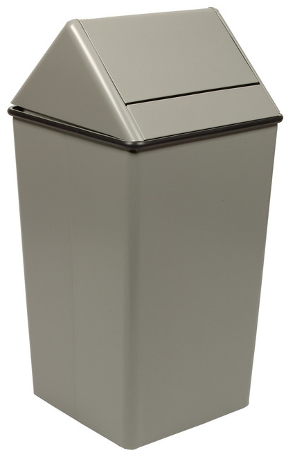 36 Gallon Metal Swing Top Square Waste Receptacle 1511HT (3 Colors)